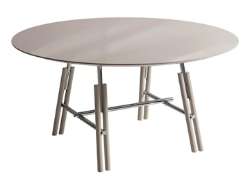 LINES - Round wooden table by Costantini Pietro - view 2